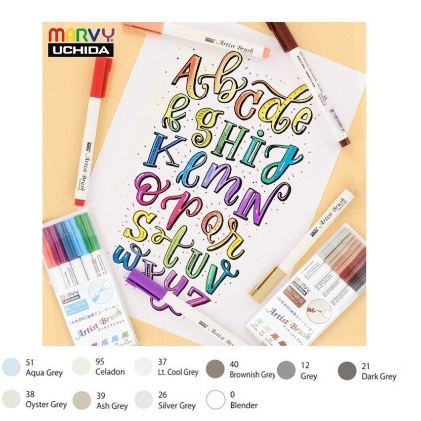 Bút cọ mầu Marvy Artist Brush