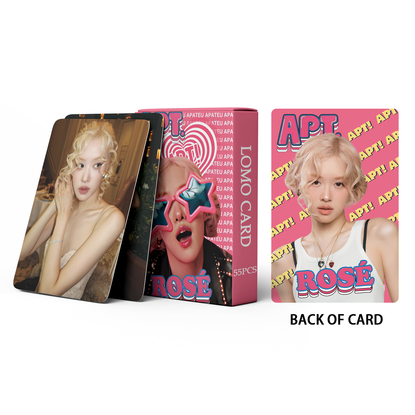 Set 55 lomo card Blackpink Rose- APT 2024