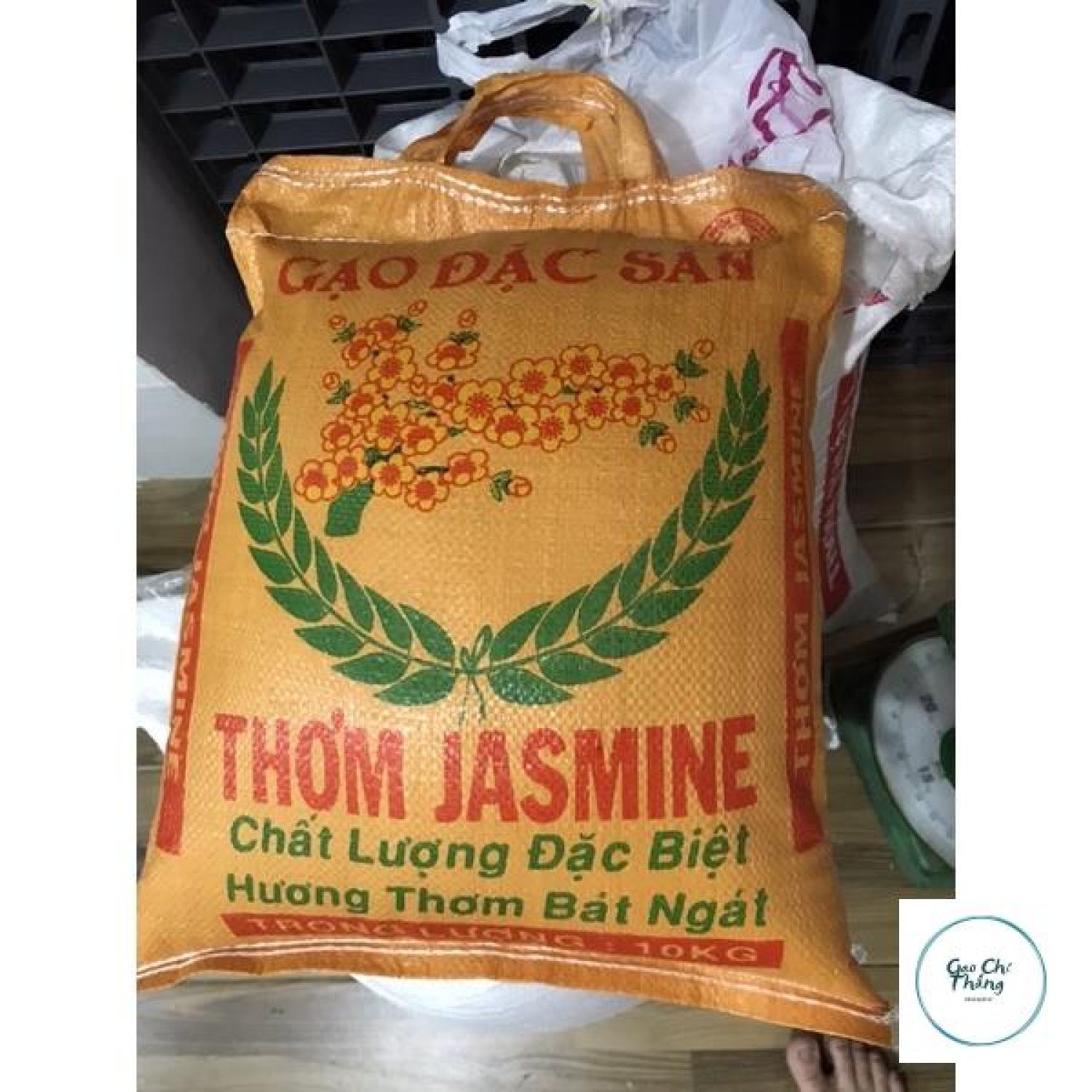 10kg gạo thơm jasmine dẻo vừa mềm cơm