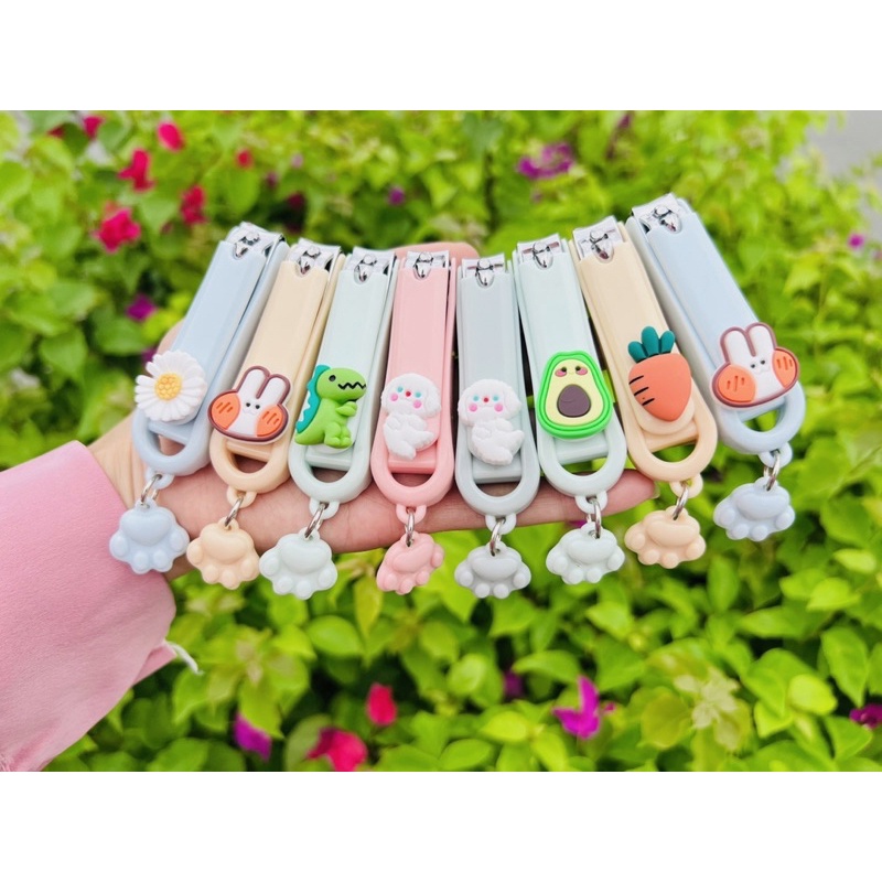 Bấm móng tay hoạt hình phong cách Hàn Quốc xinh xắn