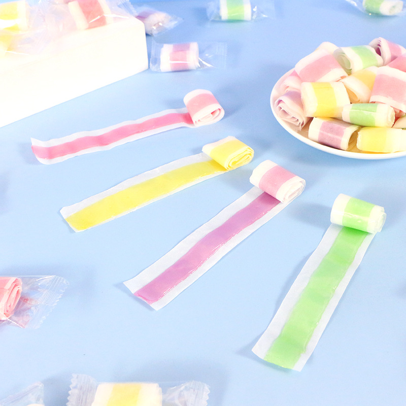 [ Siêu hót ] Combo 500g Kẹo cuộn trái cây siêu dài mềm hương vị tuổi thơ