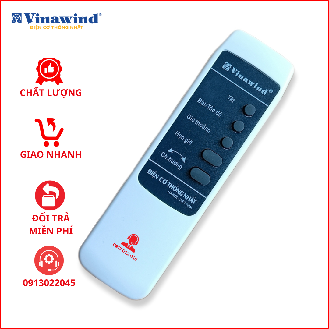Điều khiển quạt Vinawind - Điện cơ thống nhất.(Loại dài)