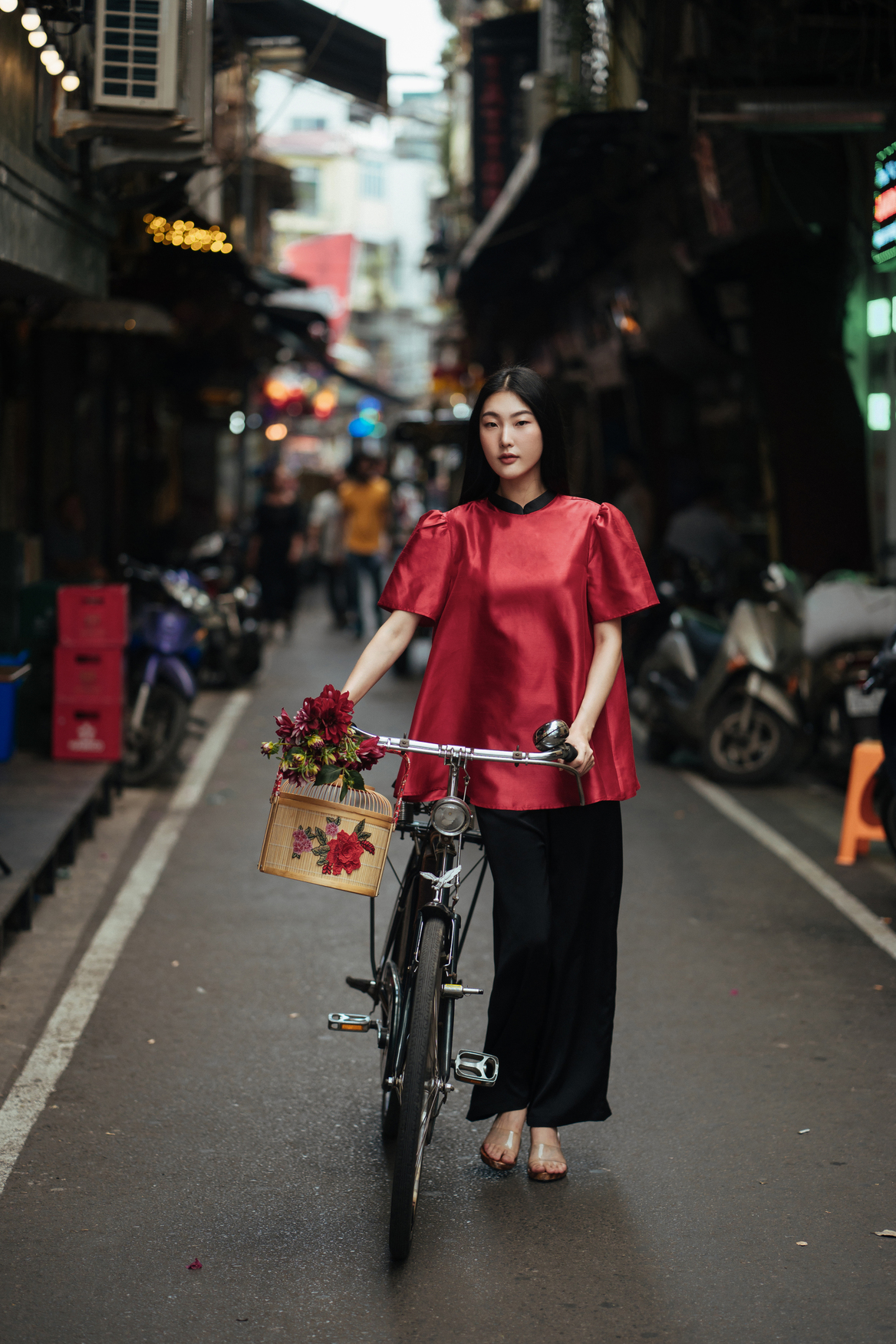 Áo suông dáng xòe Ngọc Điểm - Đing Đang