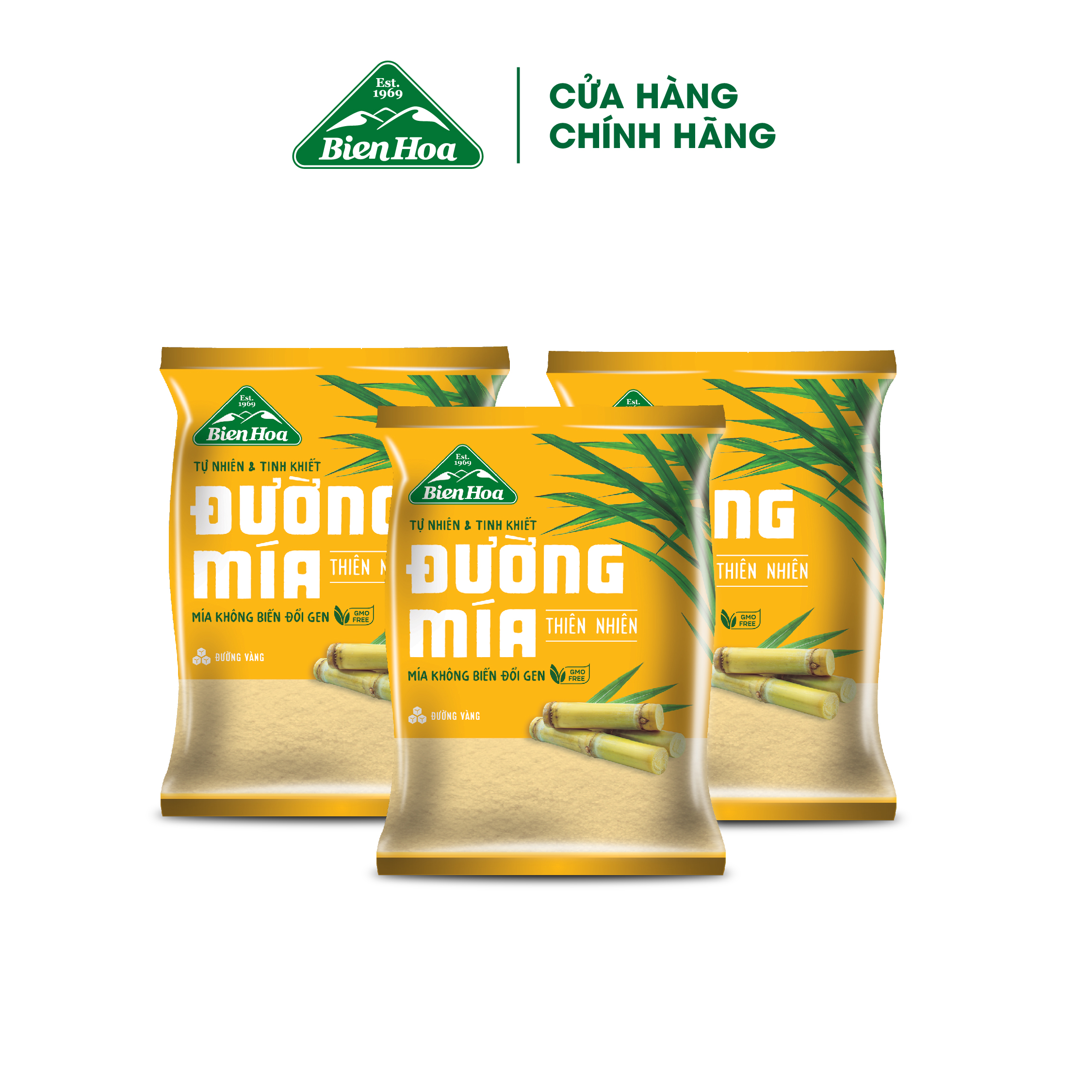 Combo 3 Đường mía thiên nhiên Biên Hòa 1kg