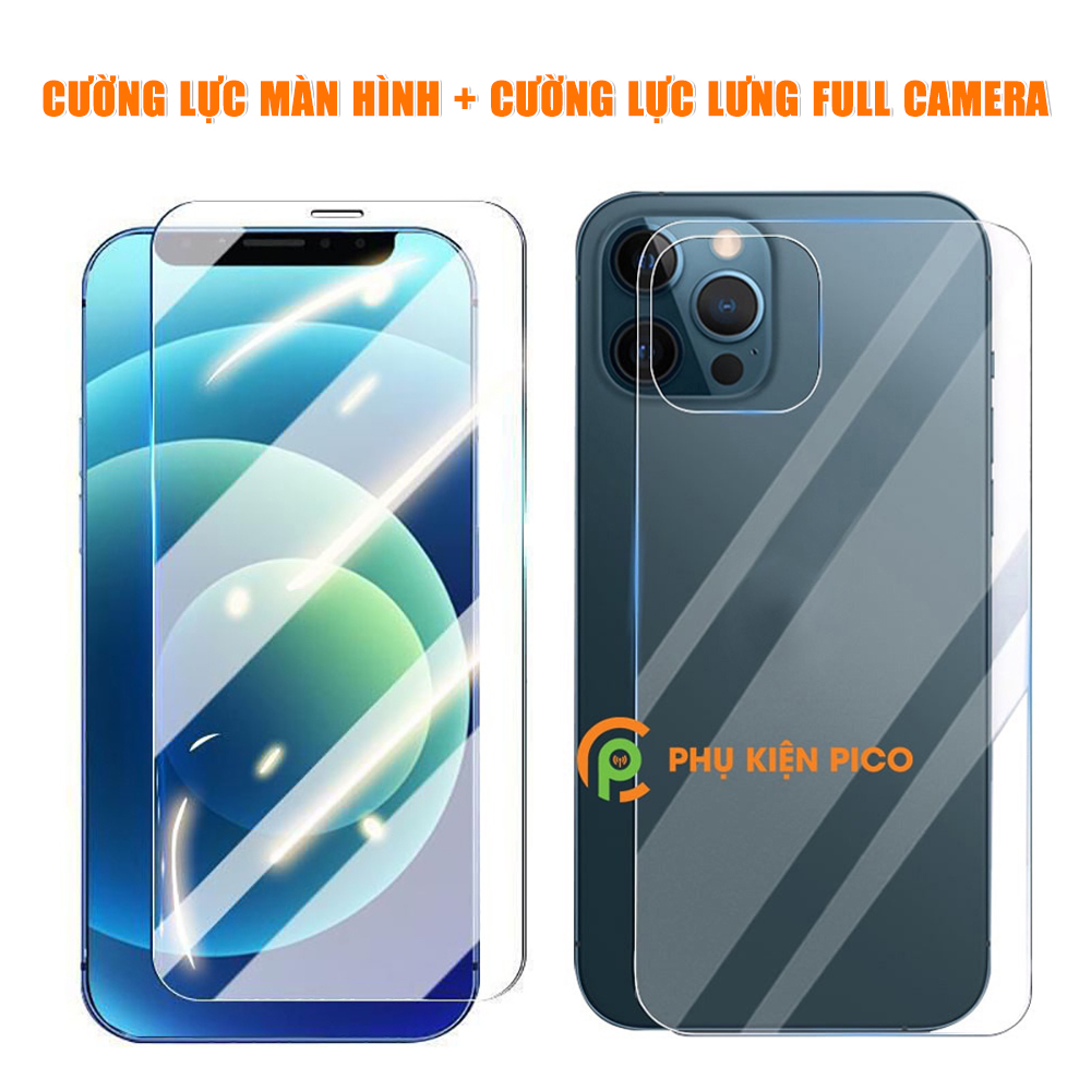 Kính cường lực lưng iphone 12 pro max / 13 pro / 14 pro max / 15 pro max độ cứng 9h trong suốt - dán lưng iphone 12 pro max