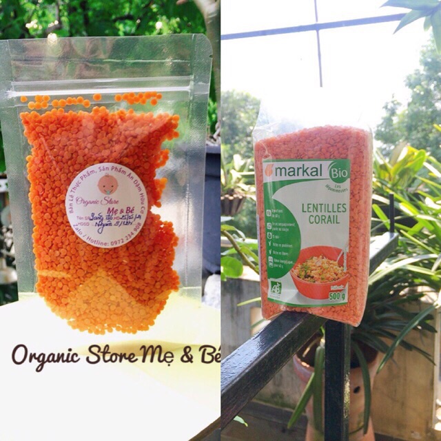 [Combo 2 bịch] đậu hà lan,đậu lăng đỏ hữu cơ Markal
