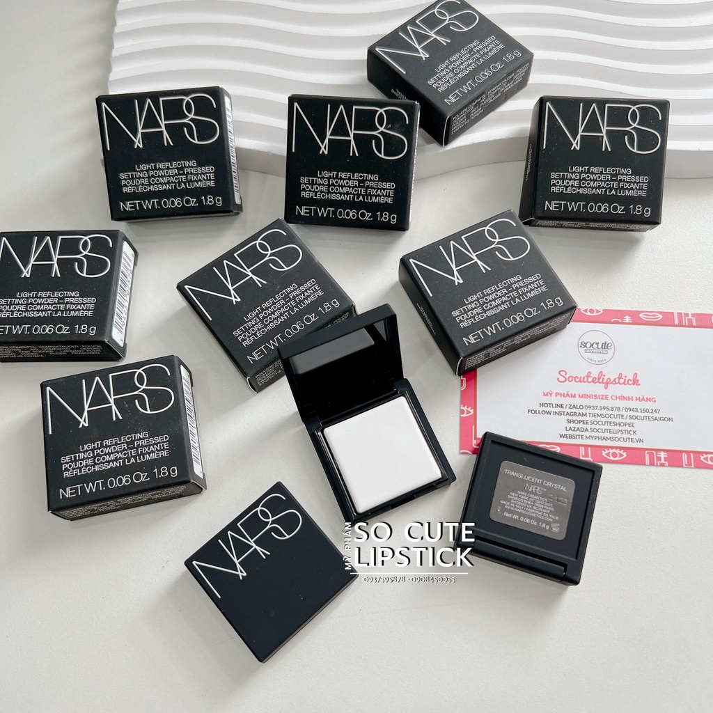 Minisize Phấn Phủ Dạng Nén NAARS Light Reflecting Setting Powder Pressed Translucent Crystal 1.8g
