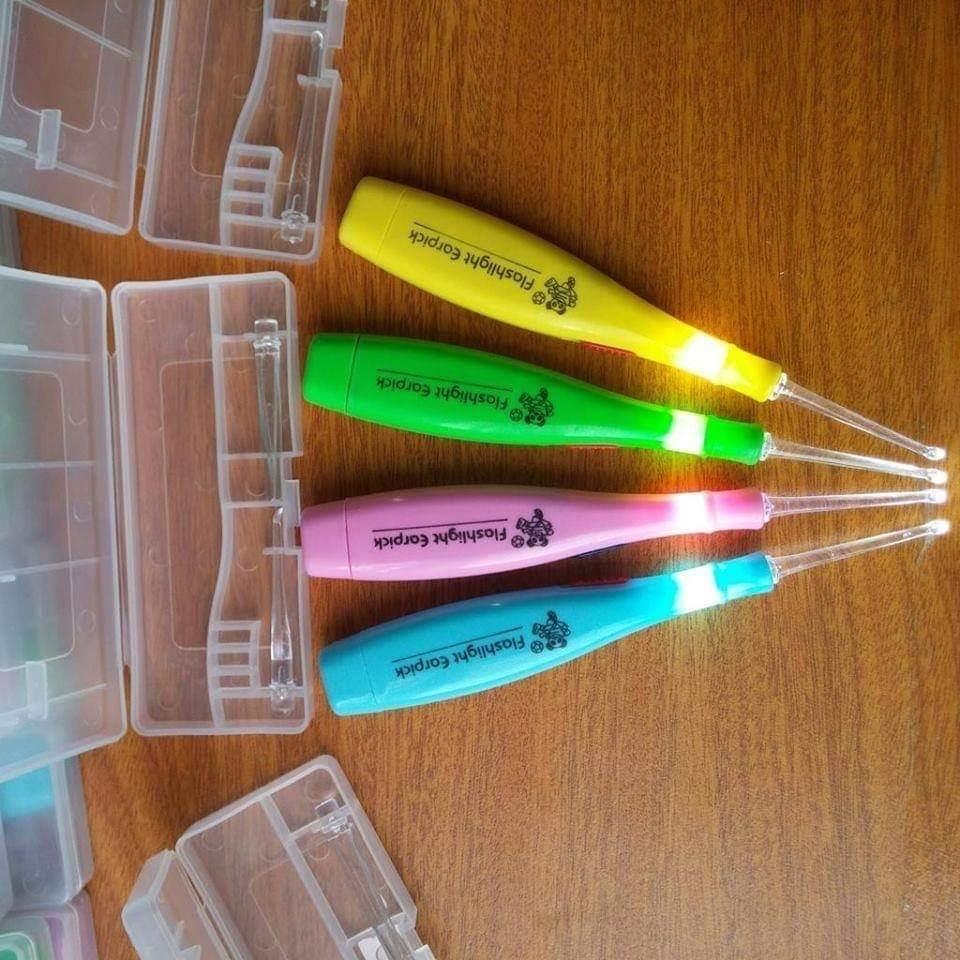 [Combo] 2 dụng cụ lấy ráy tai có đèn cho bé