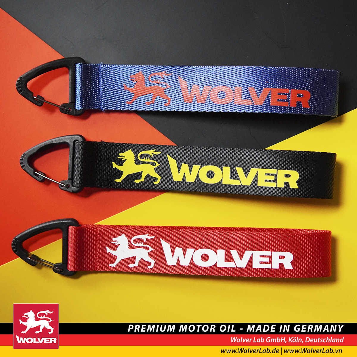 Móc khóa dây vải Wolver 2024 - Móc khóa Wolver - Móc Wolver