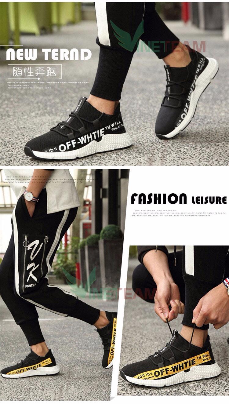 Giày Nam, Nữ OFF-WHITE Hot Trend 2018 086 (Đen)