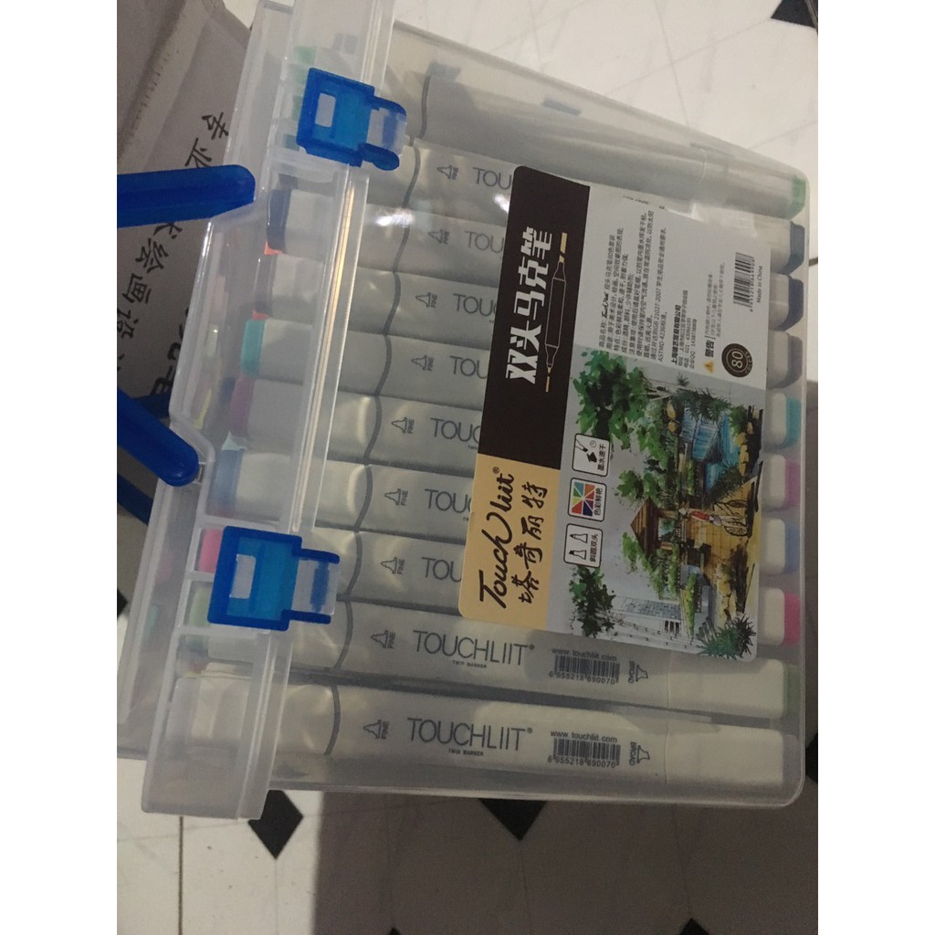 Bộ Touchliit 6 80 màu hộp nhựa