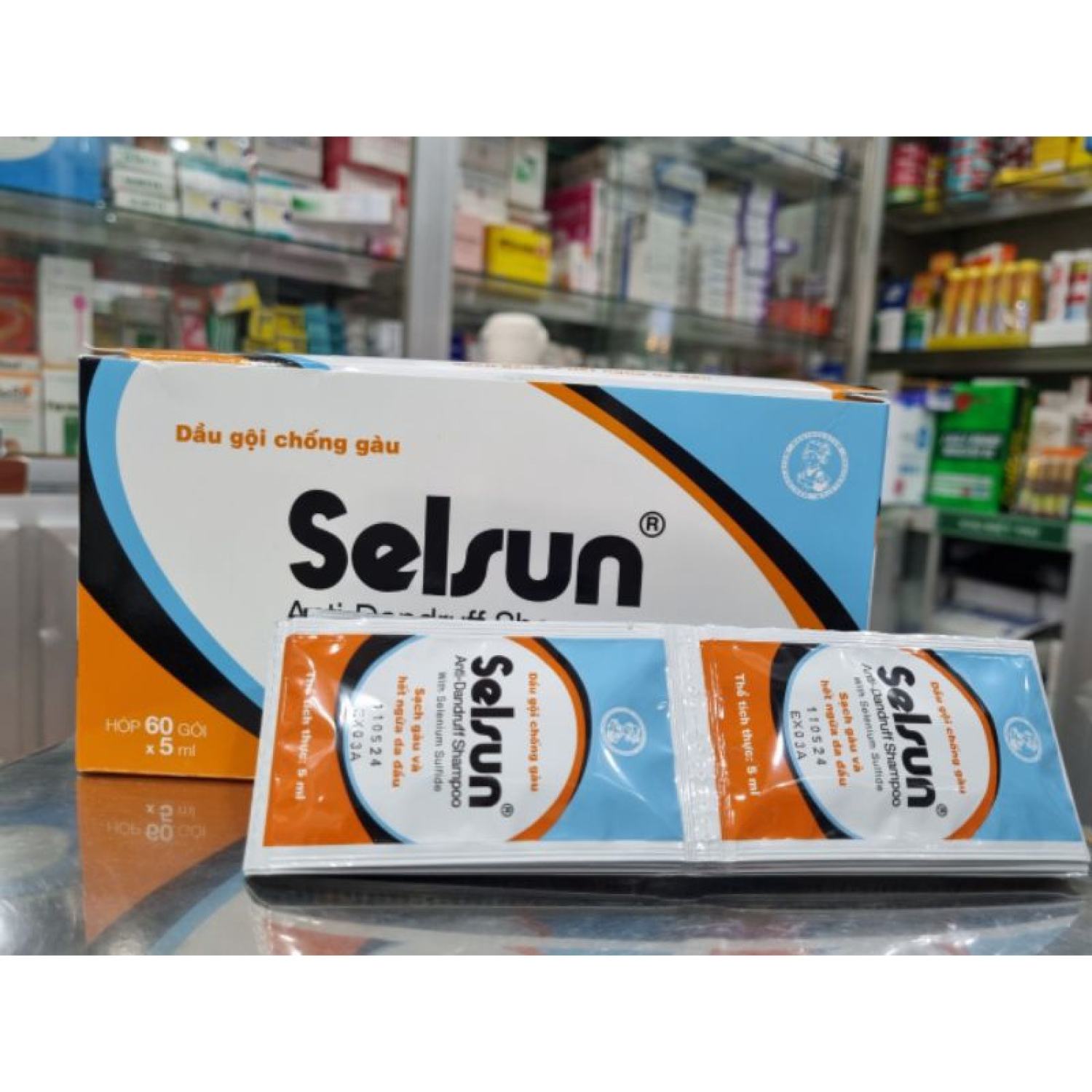 Dầu Gội Sạch SELSUN GÓI (Hộp 60 gói )