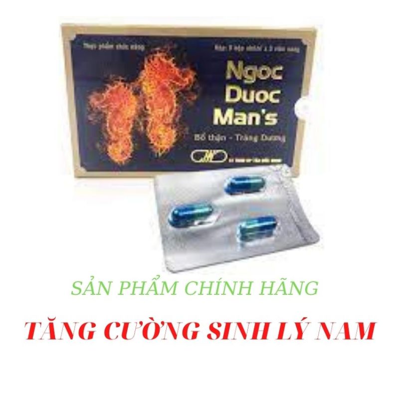 Tăng cường sinh lý nam giới Ngọc Dược Mans thành phần Cao cá ngựa mùa sinh sản và đông trùng hạ thảo giúp bổ thận tráng dương, mạnh gân cốt, kéo dài thời gian