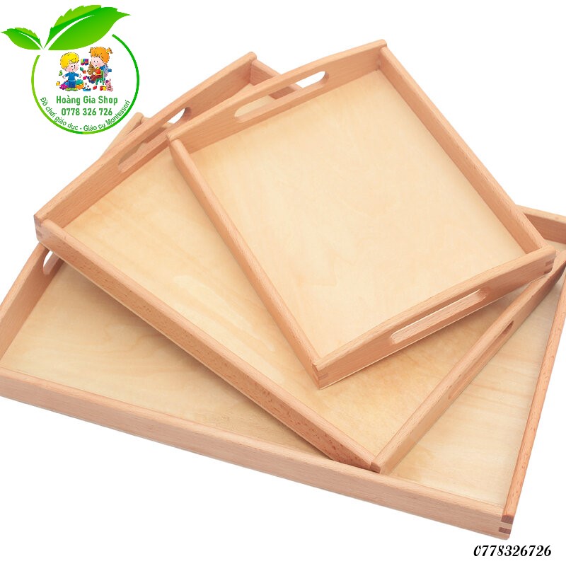 Khay gỗ Montessori 30x40cm nhập khẩu