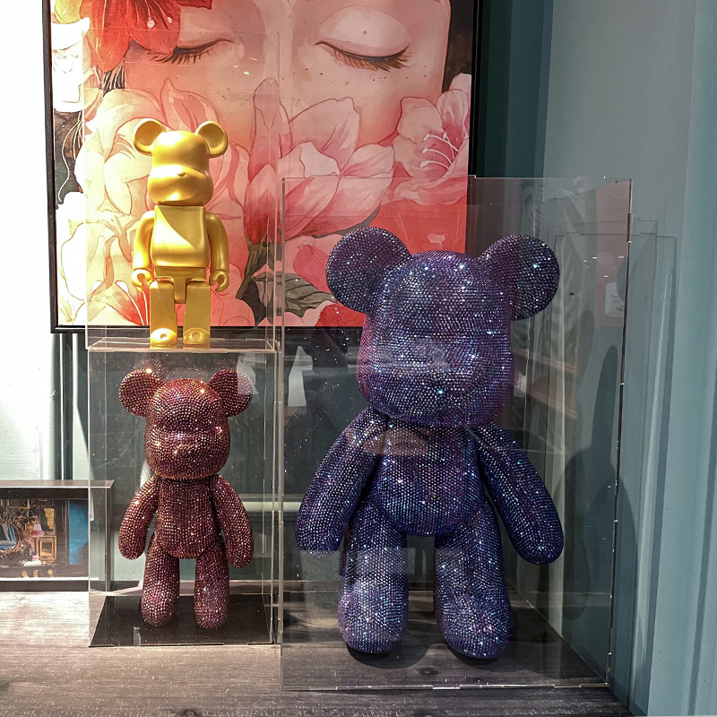 Gấu đính đá - Bearbrick đính đá siêu xinh