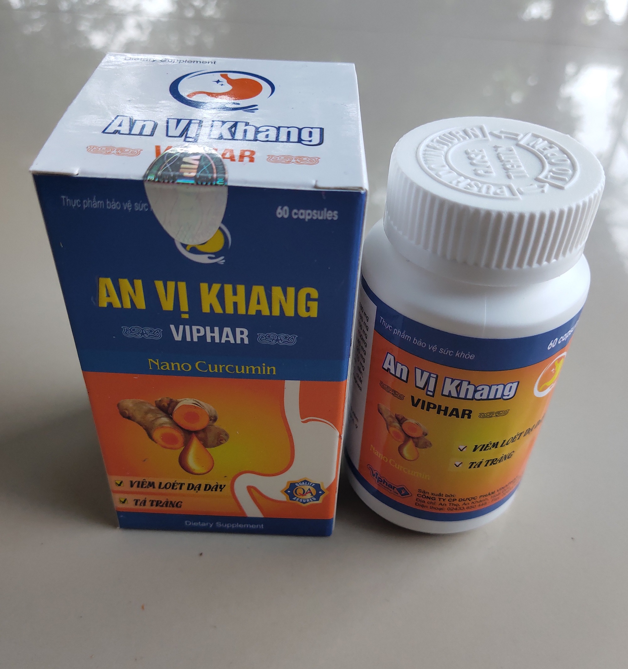 An vị khang (Curcumin Nano) - Viêm loét dạ dày, tá tràng