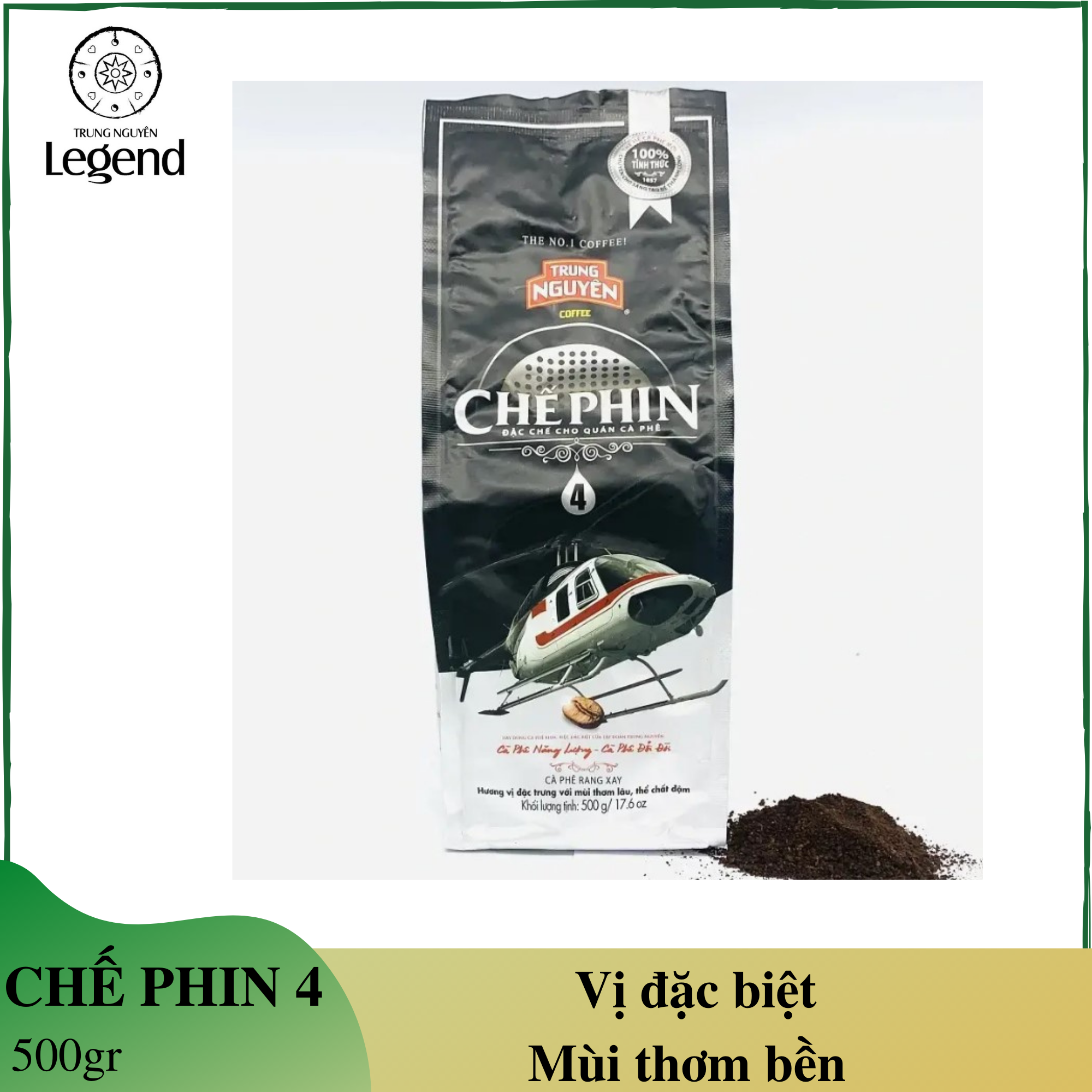 Cà phê chế phin 4 Trung Nguyên - gói 500gr