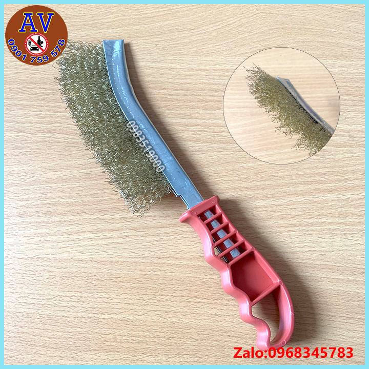 Bàn chải đánh rỉ sắt cán đỏ