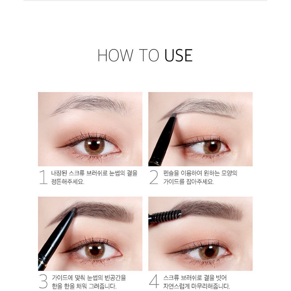 Chì Kẻ Mày 2 đầu Karadium Đủ màu