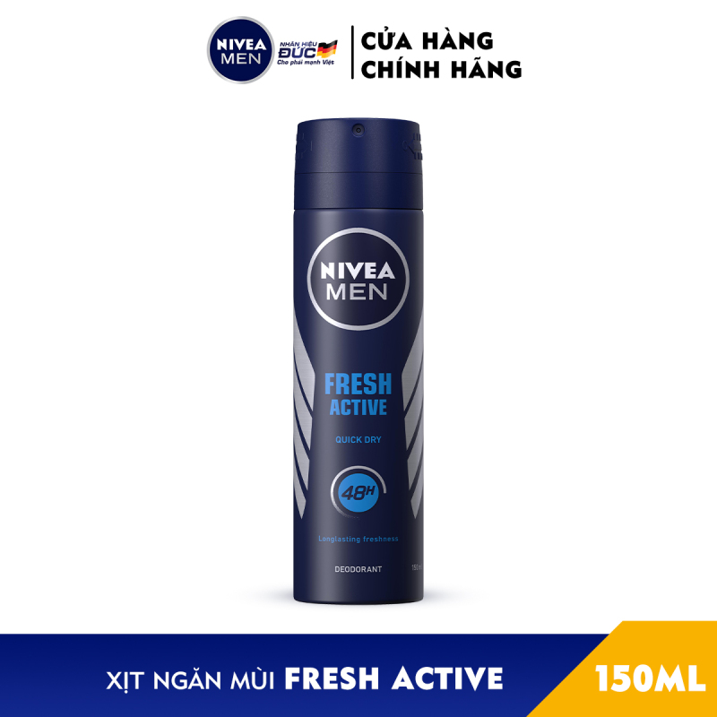 Xịt Ngăn Mùi NIVEA MEN Fresh Active Tươi Mát Năng Động (150ml) - 81600 cao cấp