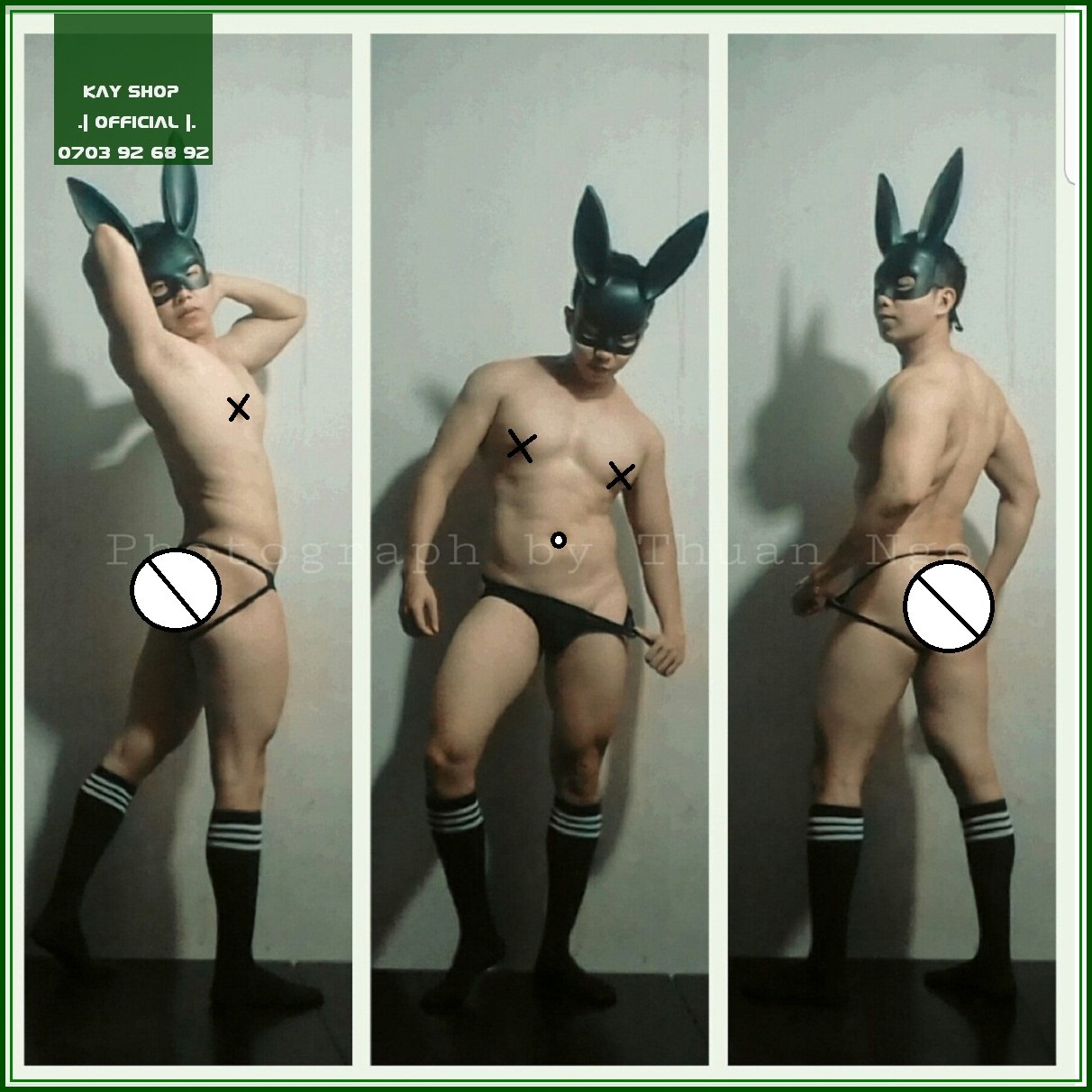 [HCM]Set quần lót dây jockstrap nâng mông lưới xuyên thấu sexy và vớ thể thao 3 sọc loại dài - Combo siêu sexy