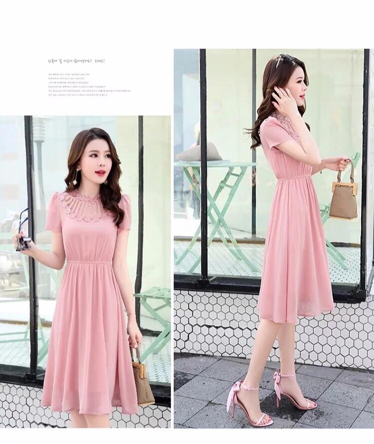 [HCM]Đầm xòe chiffon TinaD766