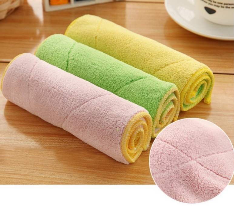 [ COMBO] 03 KHĂN LAU ĐA NĂNG SIÊU THẤM HÚT 25x12.5cm [ Khăn lau chén bát - Khăn lau xe ô tô - Khăn lau mặt - Khăn lau bếp]