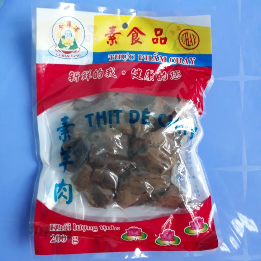 Thịt dê chay hiệu La Hán Vàng 200g