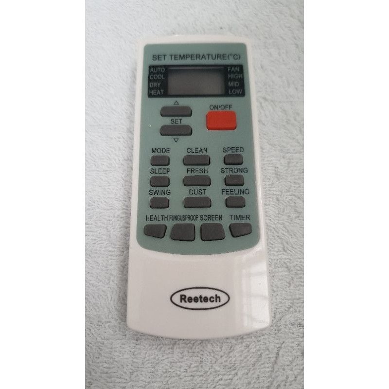 Remote máy lạnh điều hòa reetech nút đỏ
