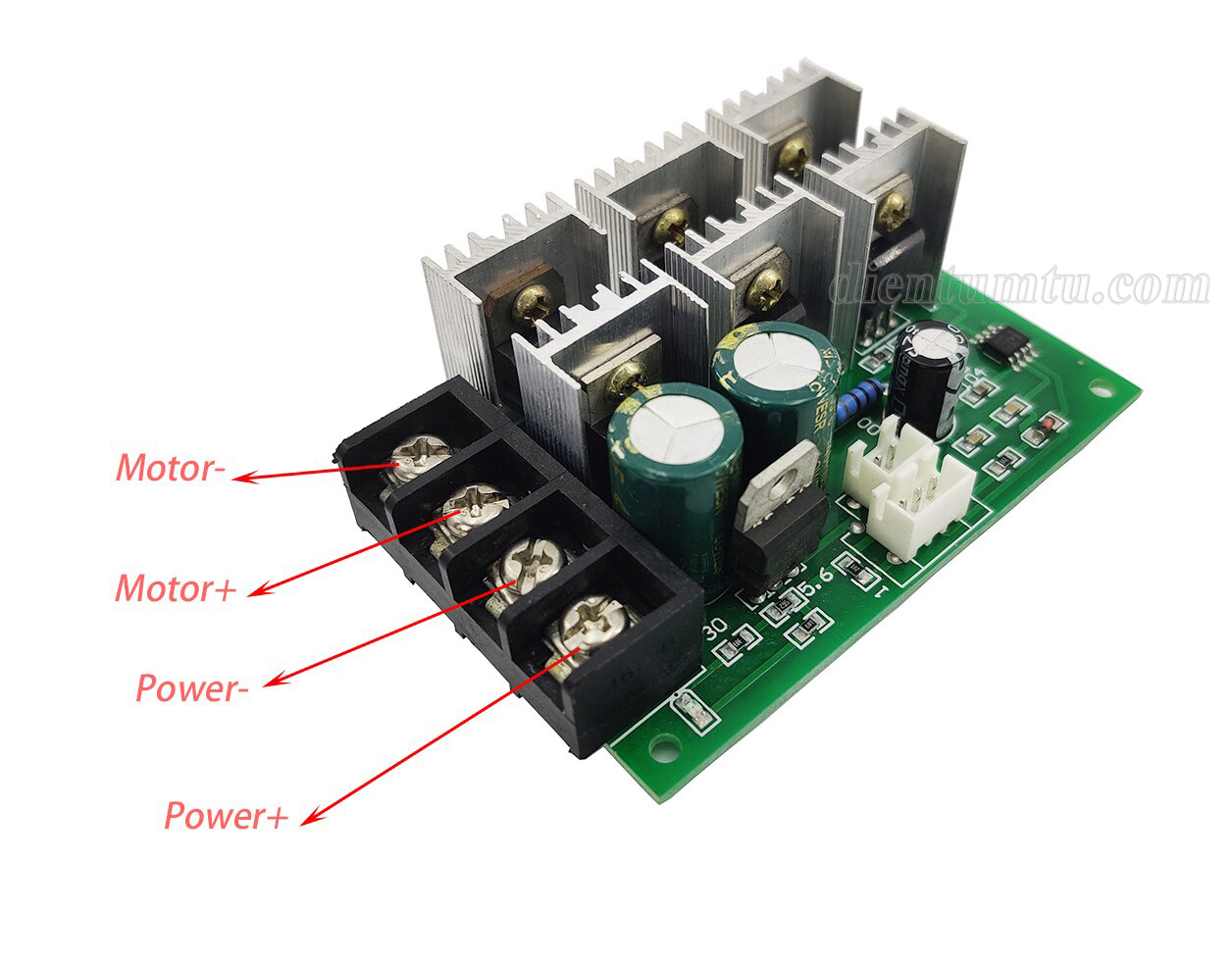Mạch điều khiển tốc độ động cơ DC PWM 12V - 55V 40A (Mạch Băm Xung PWM)