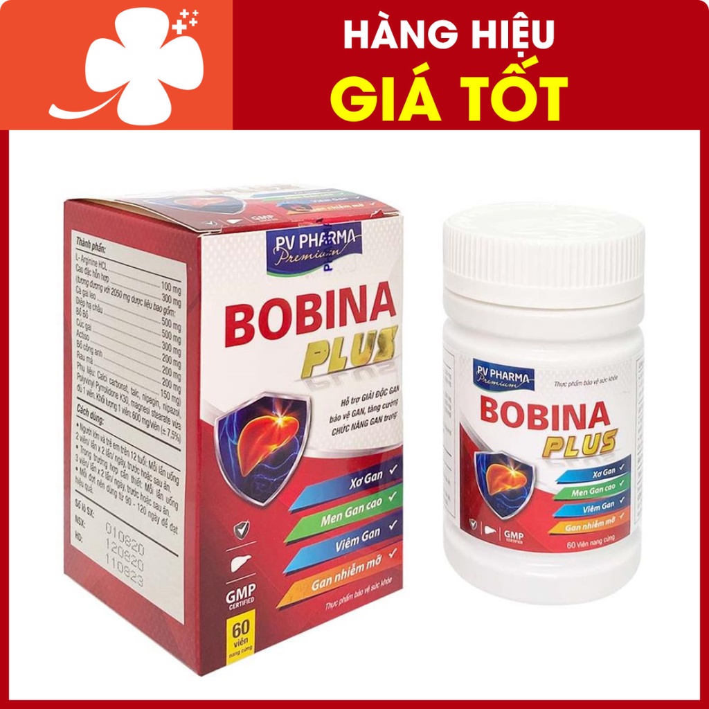 Bobina Plus - Hỗ trợ giải độc gan, bảo vệ gan, tăng cường chức năng gan