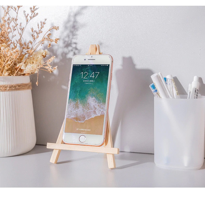 GIÁ VẼ BẰNG GỖ MINI ĐỂ BÀN TRANG TRÍ