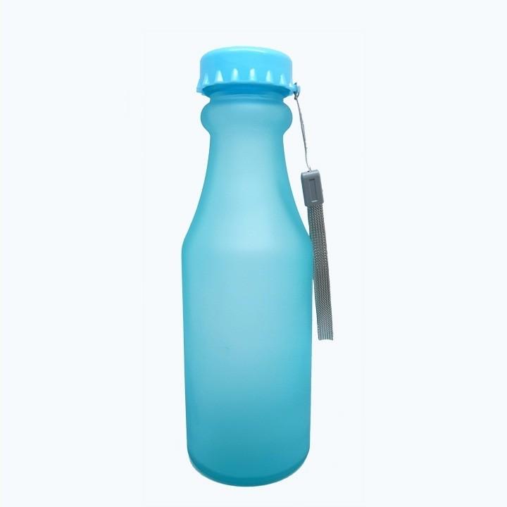 Bình Nước Thủy Tinh Dây Xách Nhúng Mờ 400ML