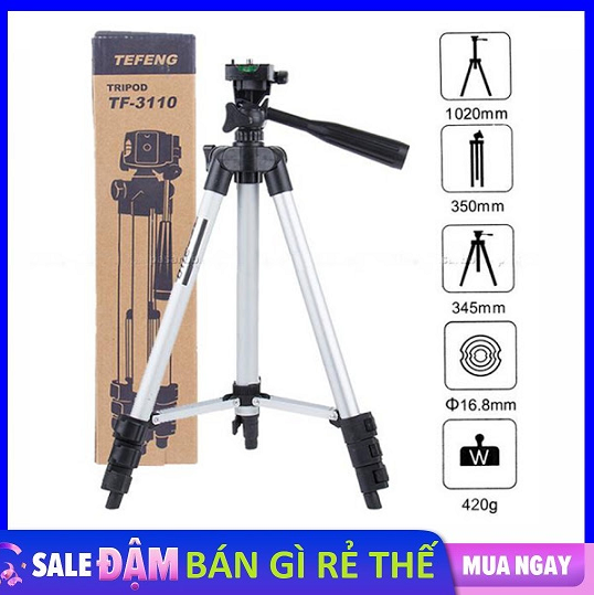 Gậy Chụp Hình Tripod 3110 Mẫu Mới nhất 2018 - Gậy 3 Chân
