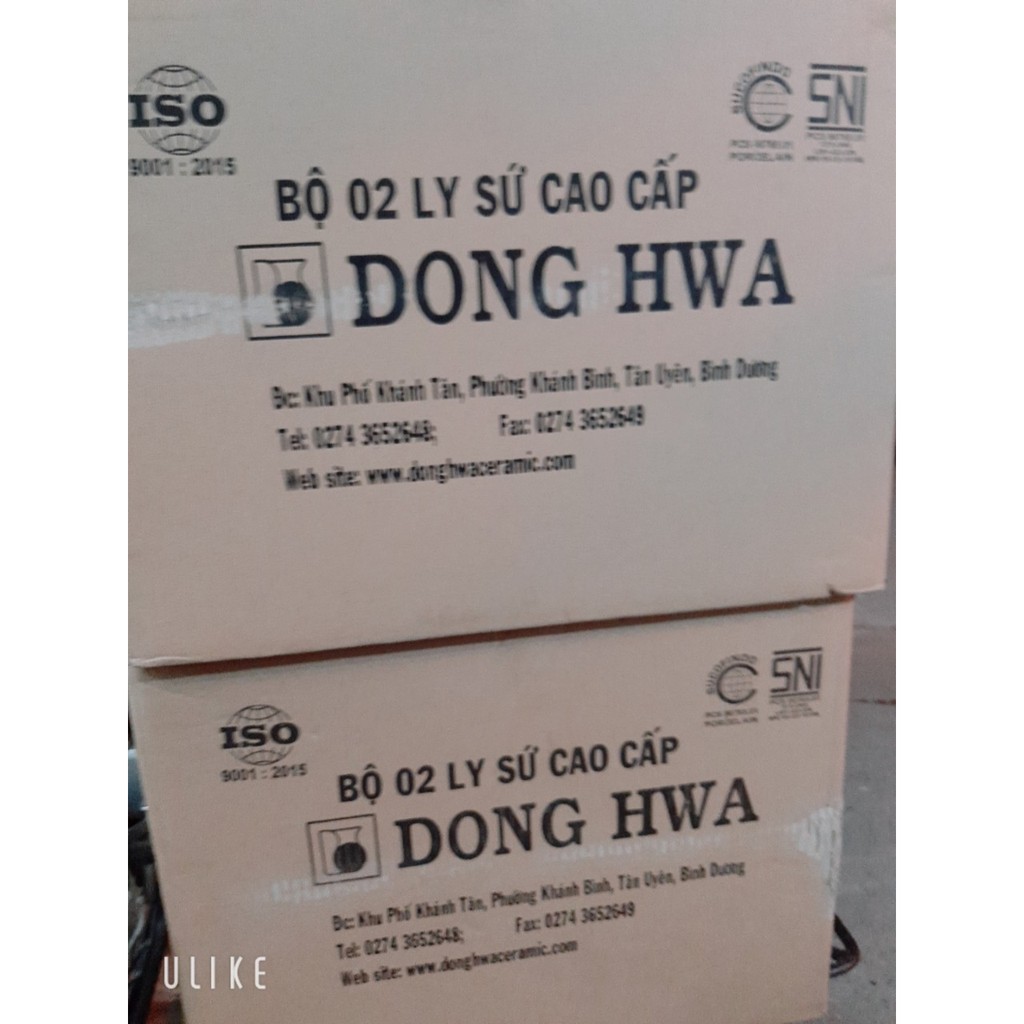 Bộ cốc sứ hoa mai Dong HWa