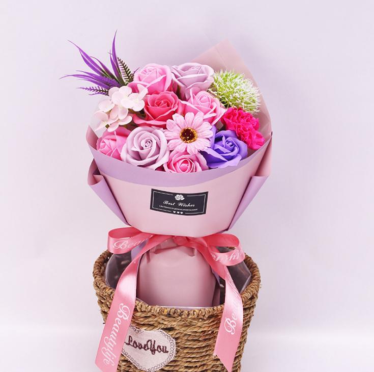 [HCM]Bó Hoa Hồng Sáp Flower Soap 2019 (đỏ)