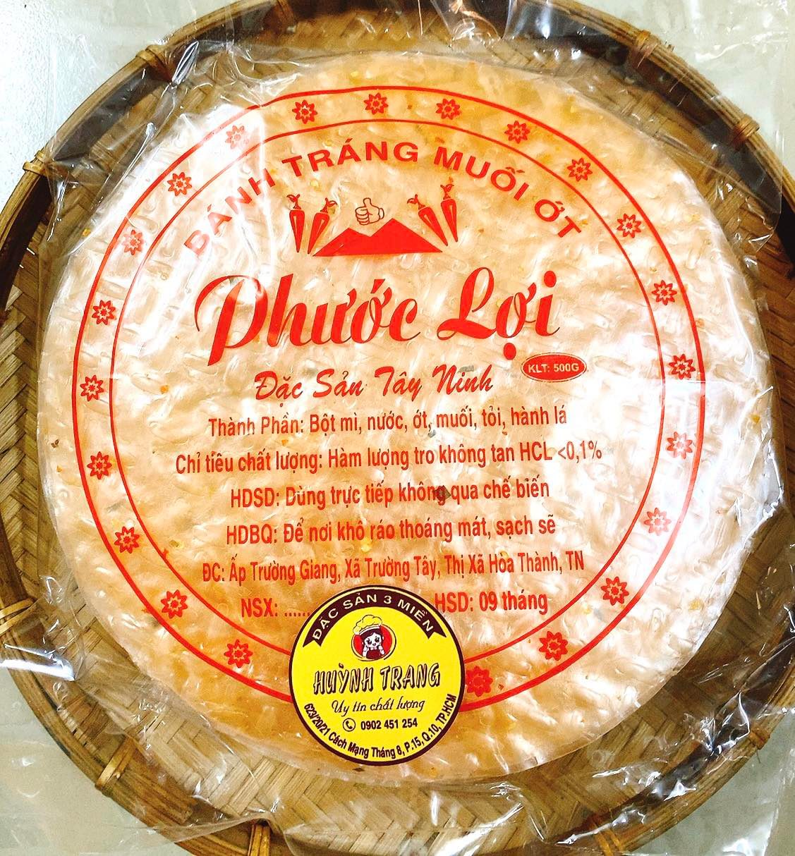 500g Bánh Tráng Muối Ớt Tây Ninh Loại 1 tròn