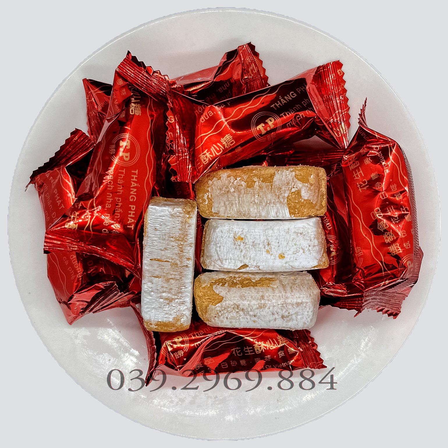 Kẹo xốp đậu phộng - kẹo đậu phộng bơ sữa 250g/ 500g/ 1kg