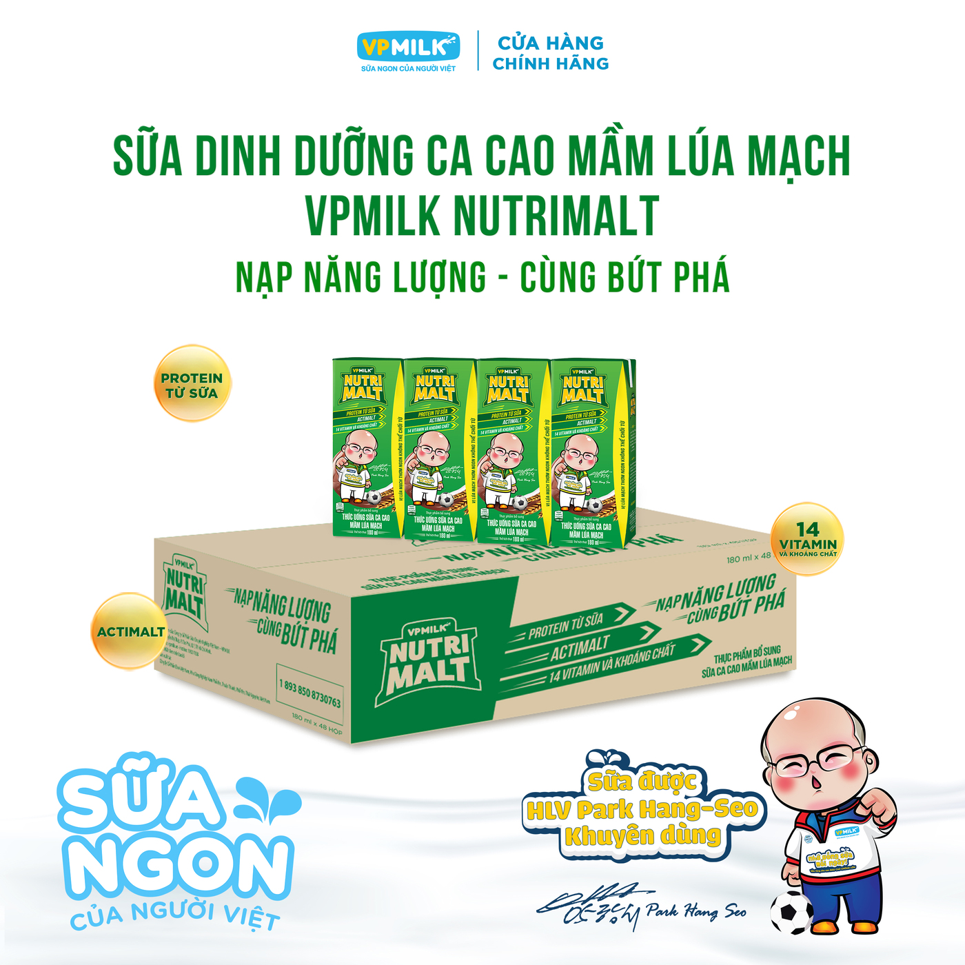 [Thùng 48 Hộp 180ml] Sữa Ca Cao Mầm Lúa Mạch Đen Nutrimalt Cho Bé Từ 1 Tuổi