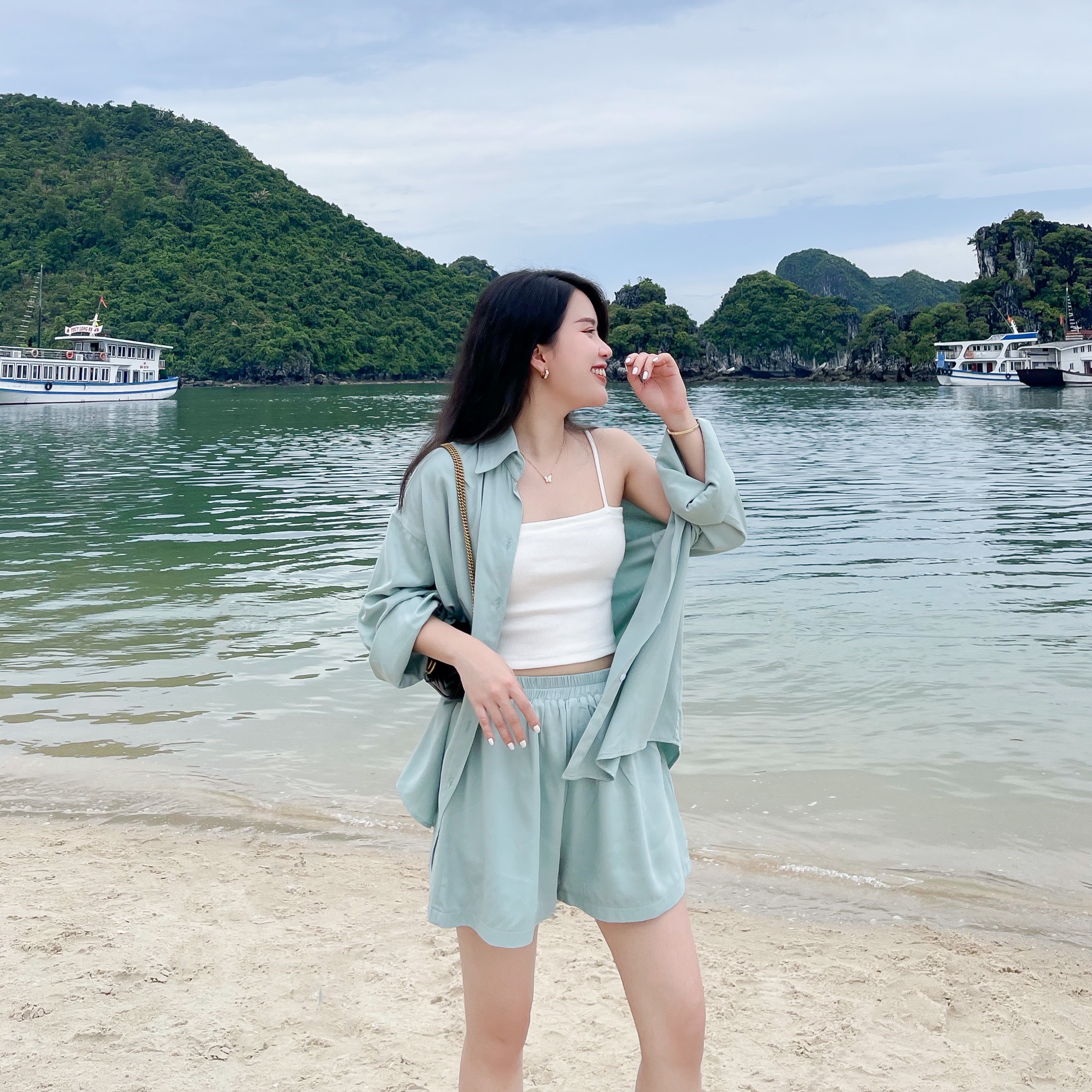 ÁO 2 DÂY BASIC ZAREEN OAL03 TRẮNG