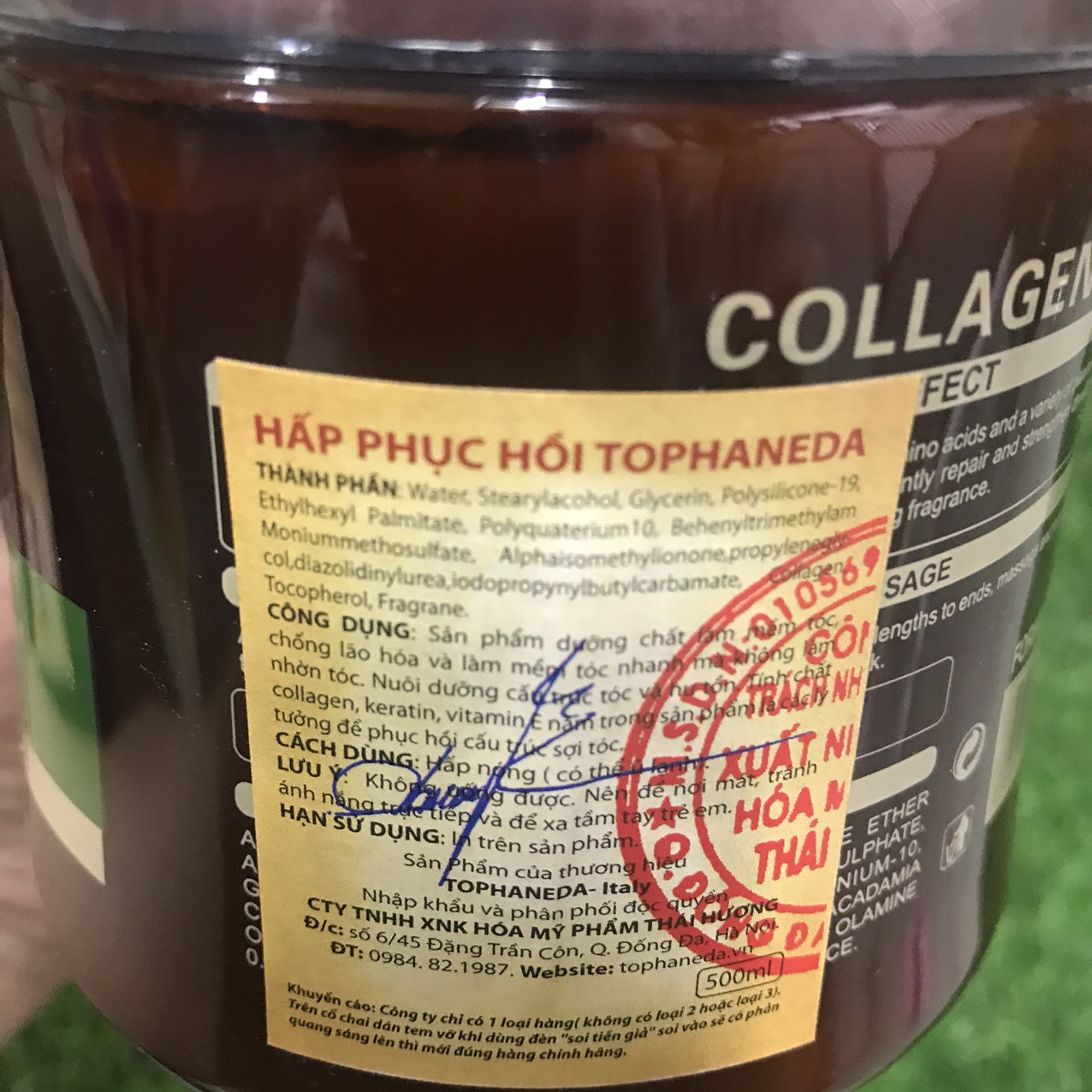 [HCM]Hấp dầu Collagen phục hồi tóc hư tổn Haneda 500ml