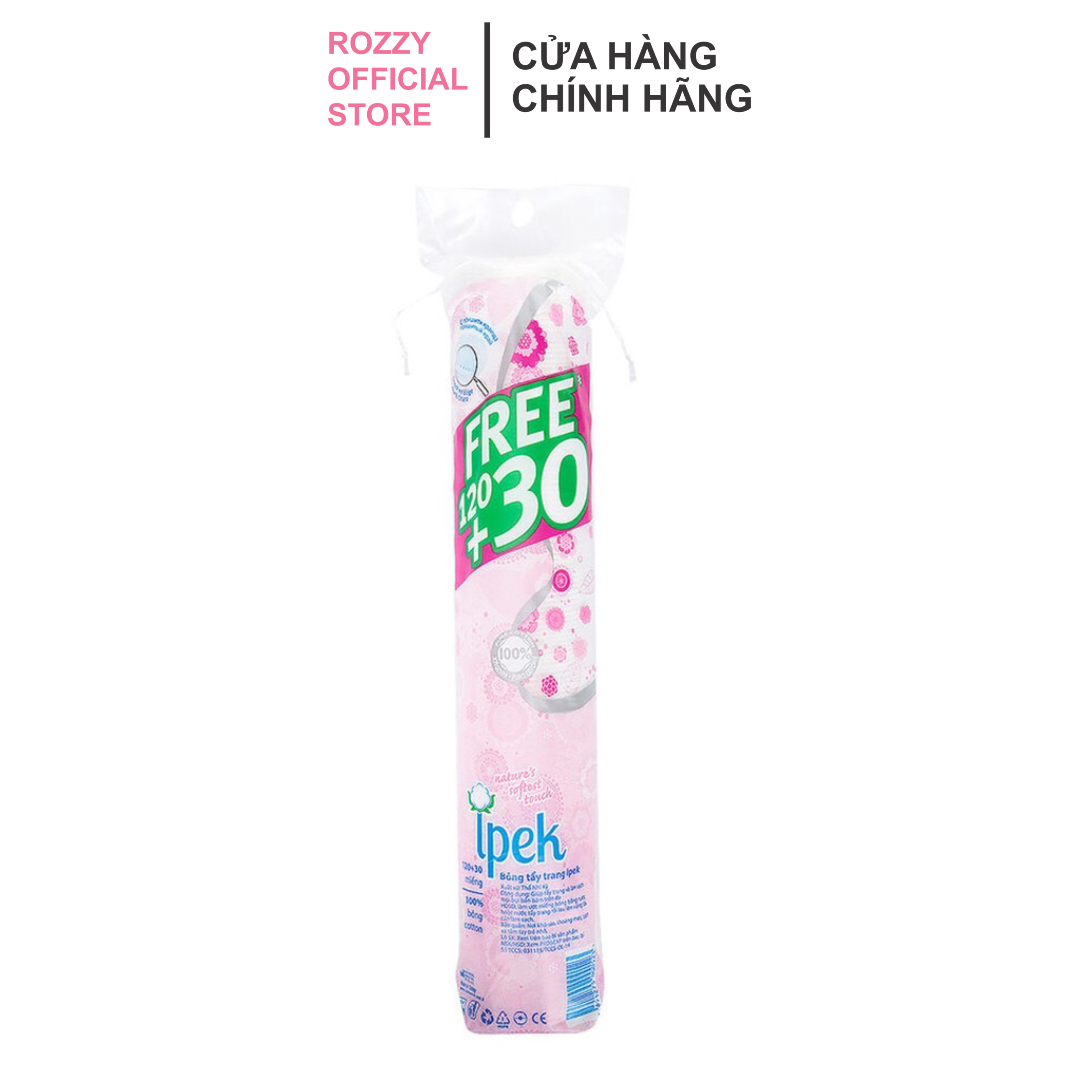 Bông tẩy trang Ipek 150 miếng