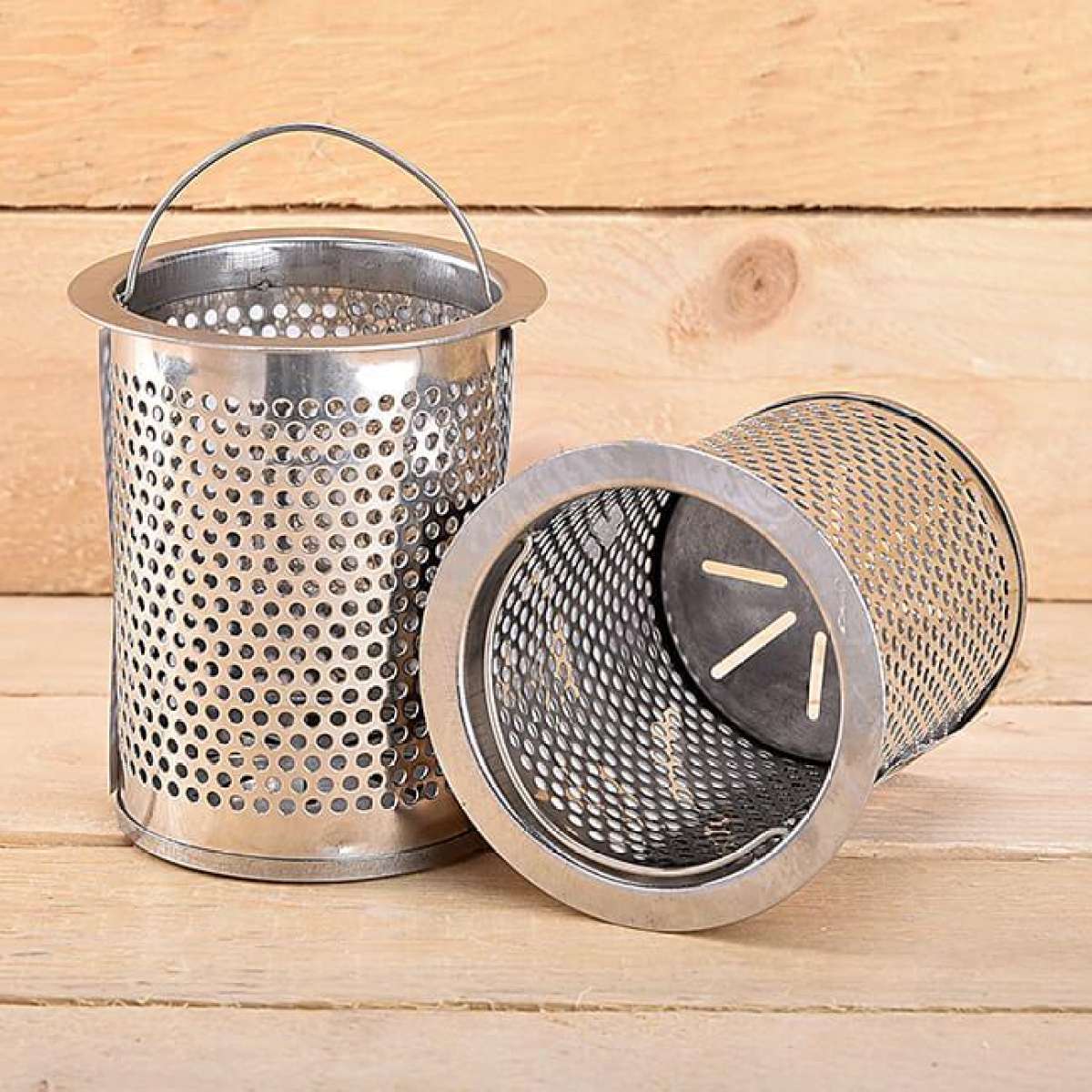 Bộ 2 rổ lọc rác inox 304 cao cấp