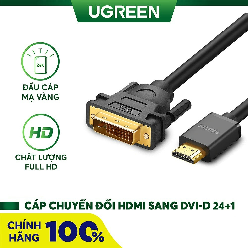Hdmi to dvi converter cable 10m length ugreen 10138, genuine - zamaco audio