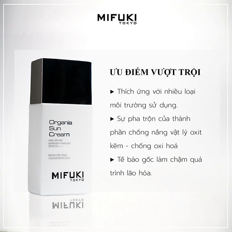 Sample Kem Chống Nắng MIFUKI - Organia Sun Cream 5ml