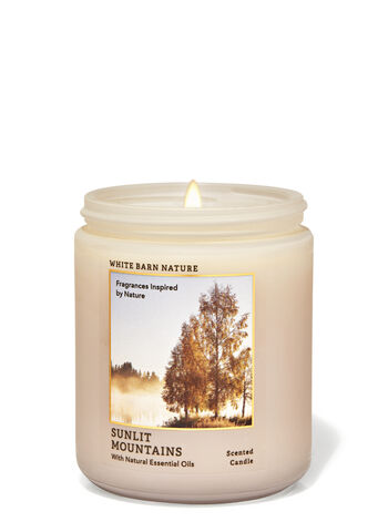 < BBW USA > Nến thơm Bath & Body Works SUNLIT MOUNTAINS 1bấc 198g