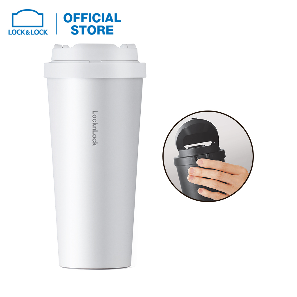 Bình giữ nhiệt Lock&Lock Energetic One Touch - 550ml-400ml - LHC3249- Thép không gỉ - 4màu - nắp bật dễ dàng - Giữ lạnh hơn 12h