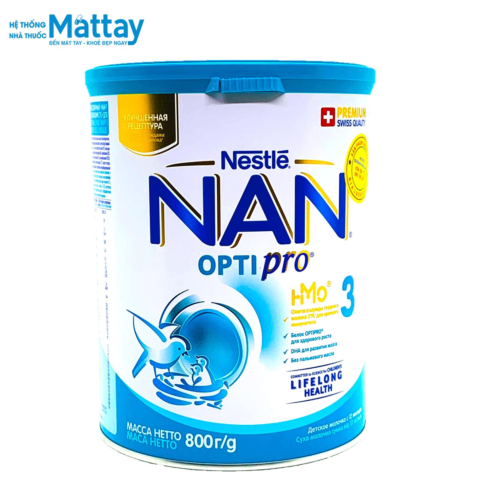 Sữa NAN Nga Số 3 - Lon 800gr - Nội Địa Nga.