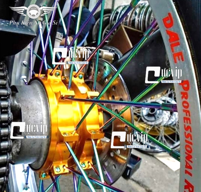 Bộ Căm Titan 7 Màu 1.49 (1 Bánh Đùm) Sirius, Raider, Satria MS2980