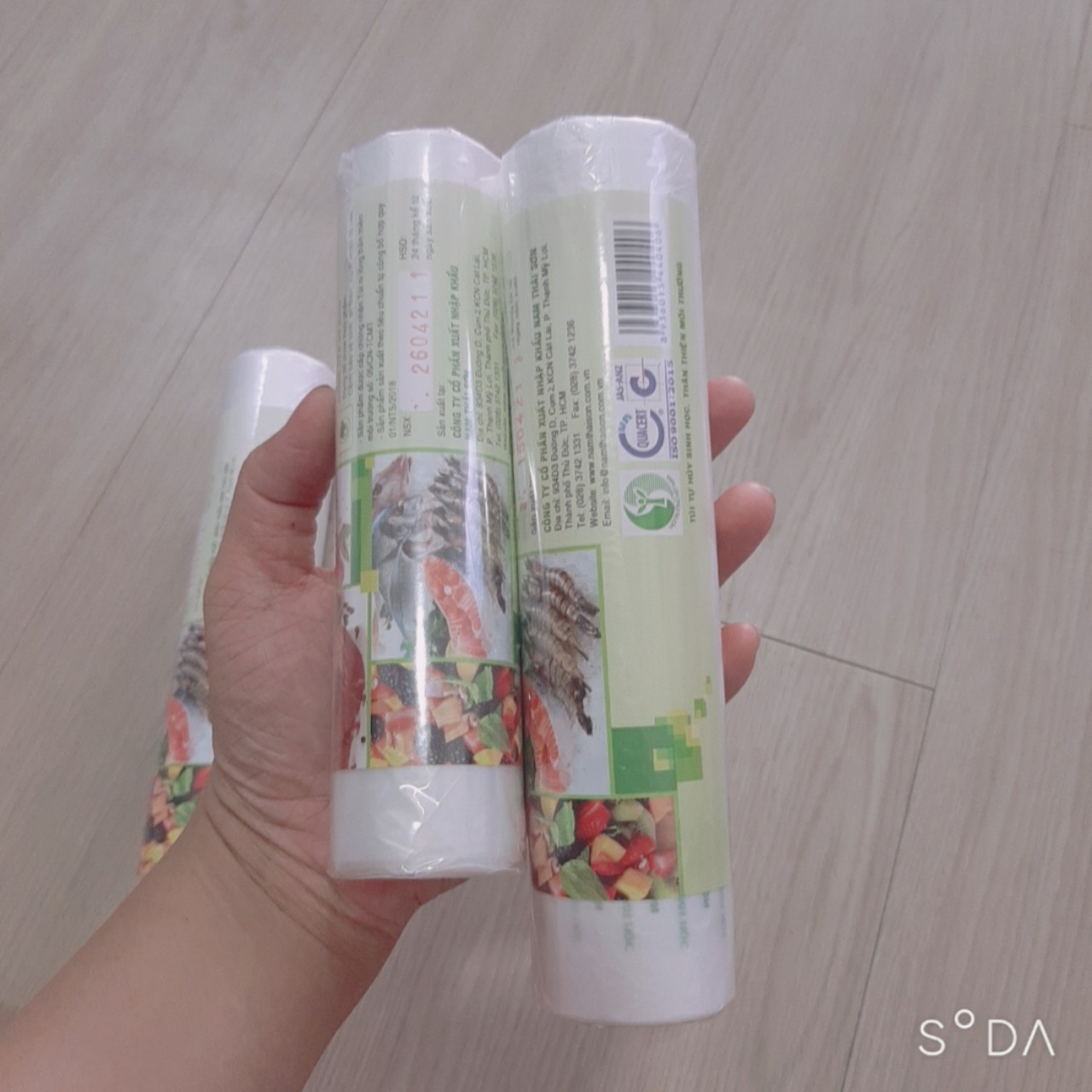 Cuộn 120 Túi Đựng Thực Phẩm Tự Hủy Sinh Học